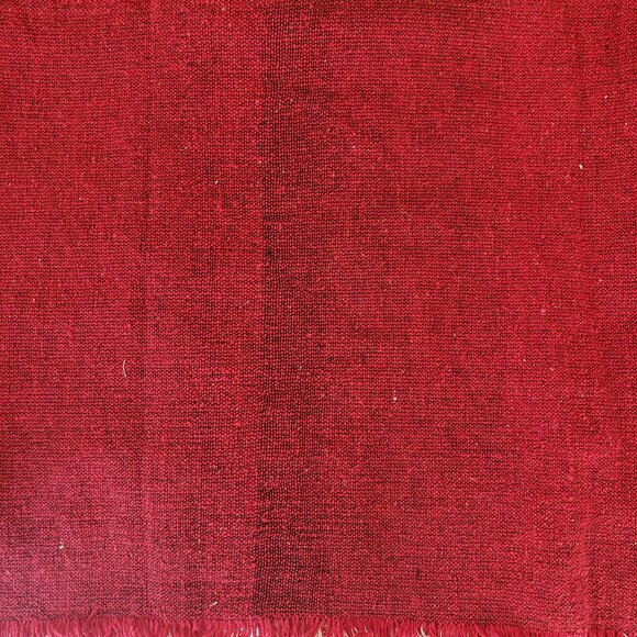 Country Chic Solid Red Table Runner with Tassels by Mud Pie 18" x 90"  NWT - Picture 6 of 12